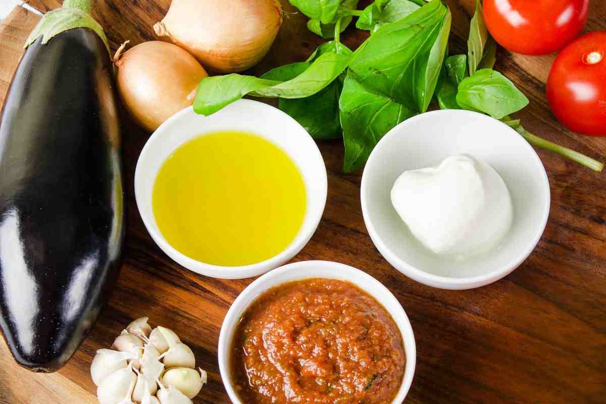 ingredienti della pasta alla forma