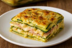 fetta di parmigiana di zucchine