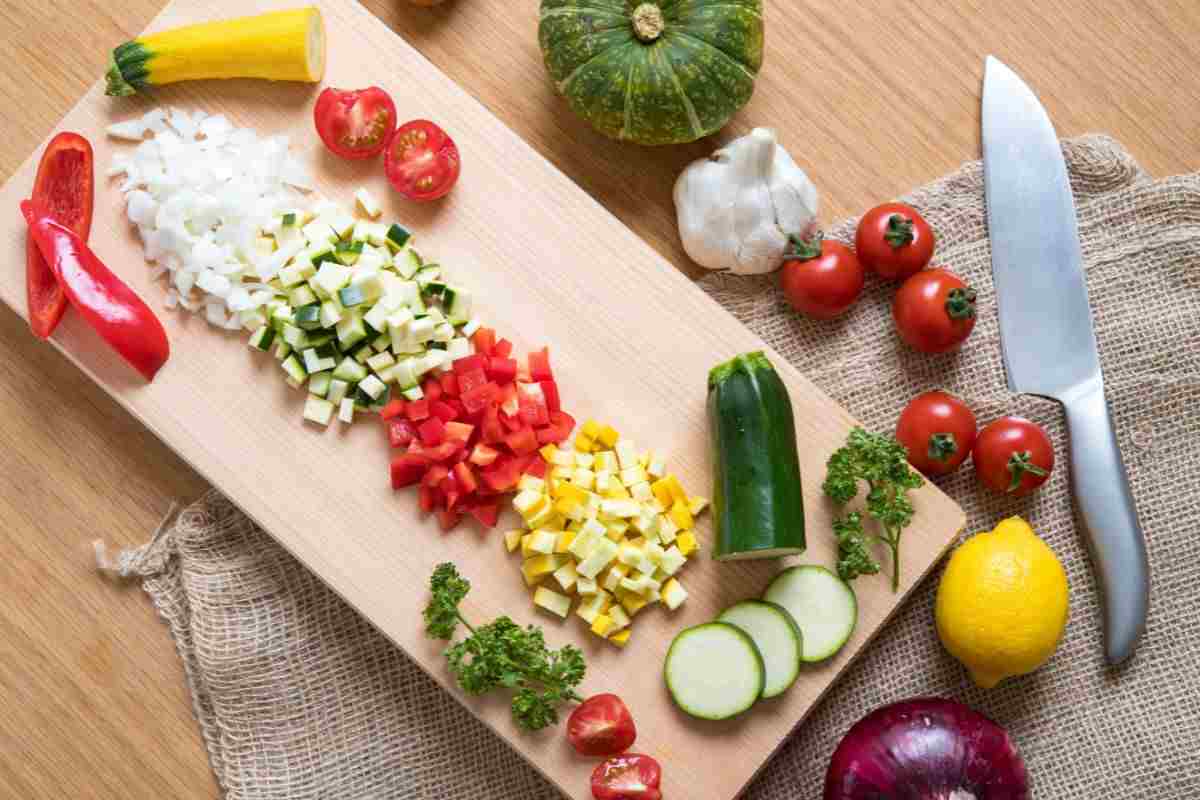 verdure tagliate