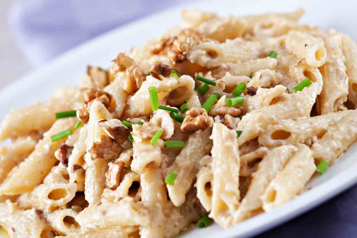 pasta crema melanzane e noci