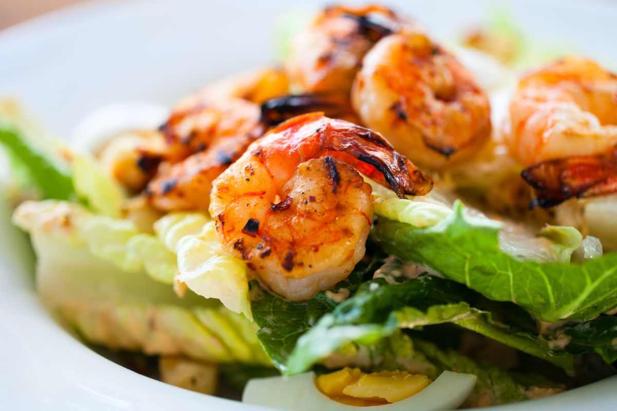 insalata con gamberetti