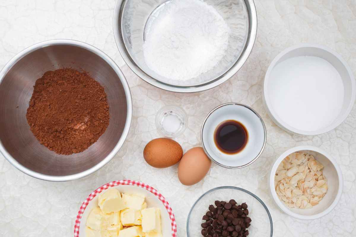 ingredienti per preparare i brownies