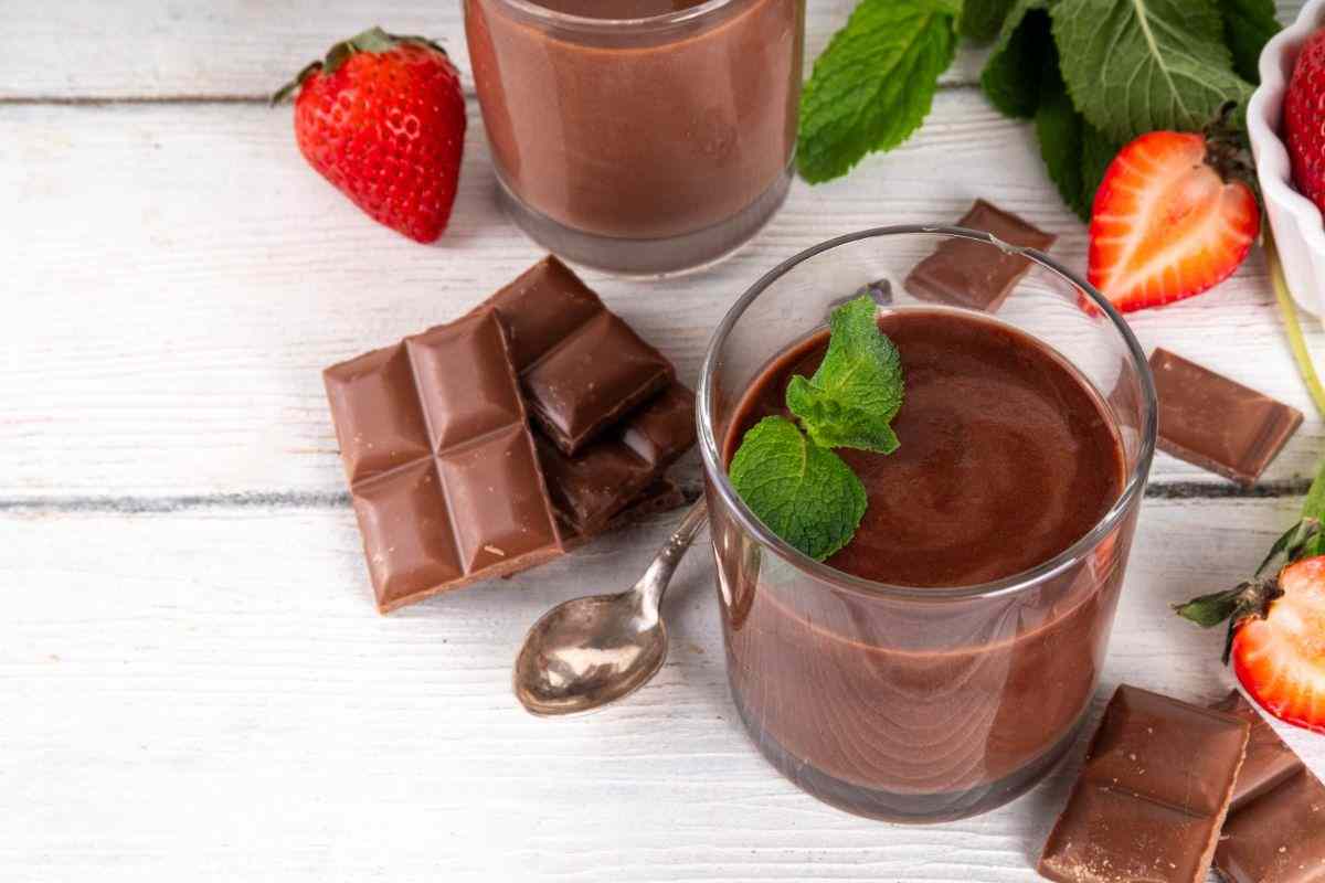 cioccolato e mousse al cacao