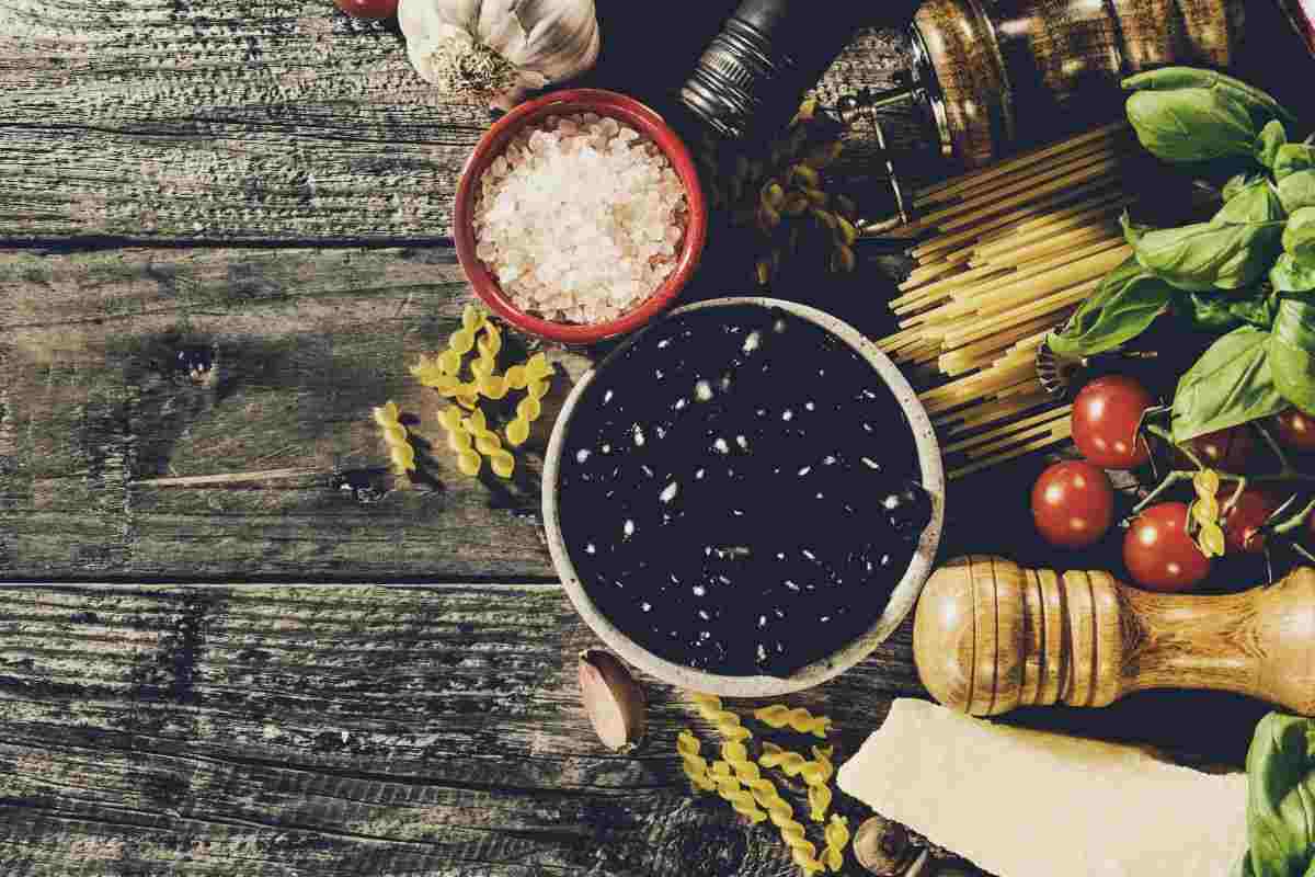 ingredienti per preparare la pasta alla cenere