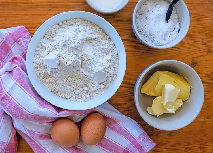 ingredienti per biscotti