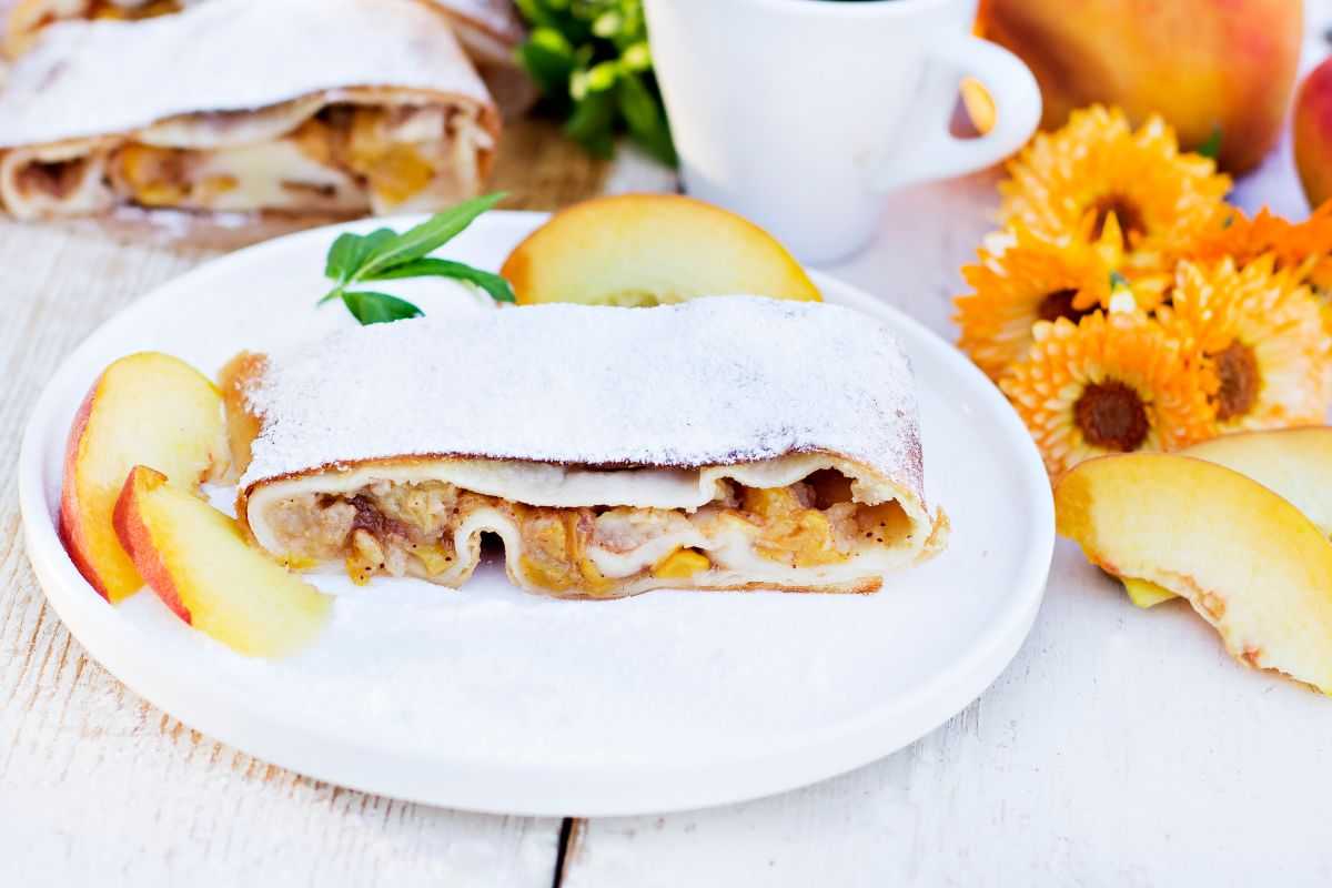 strudel pesche 